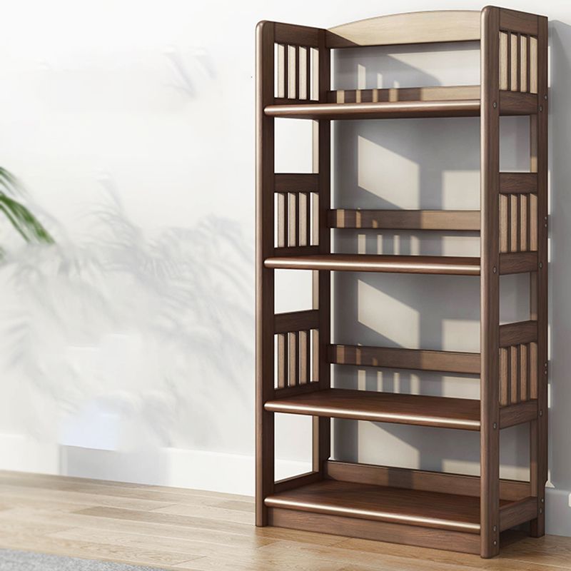 Scandinavian Style Open Back Bookshelf Standard Wooden Bookcase for Study Room