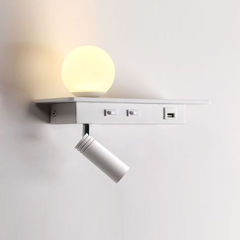 Acrylic Swing Arm Wall Sconce Contemporary 1 Light Wall Mount Light
