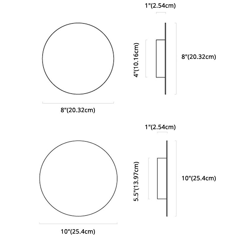 Apparecchi di illuminazione a parete per eclissi solare creativa per soggiorno per soggiorno per soggiorno