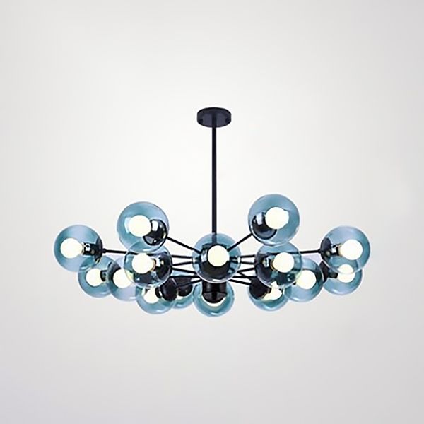 Globe Chandelier Light Fixture Modern Glass Pendant Lighting for Restaurant