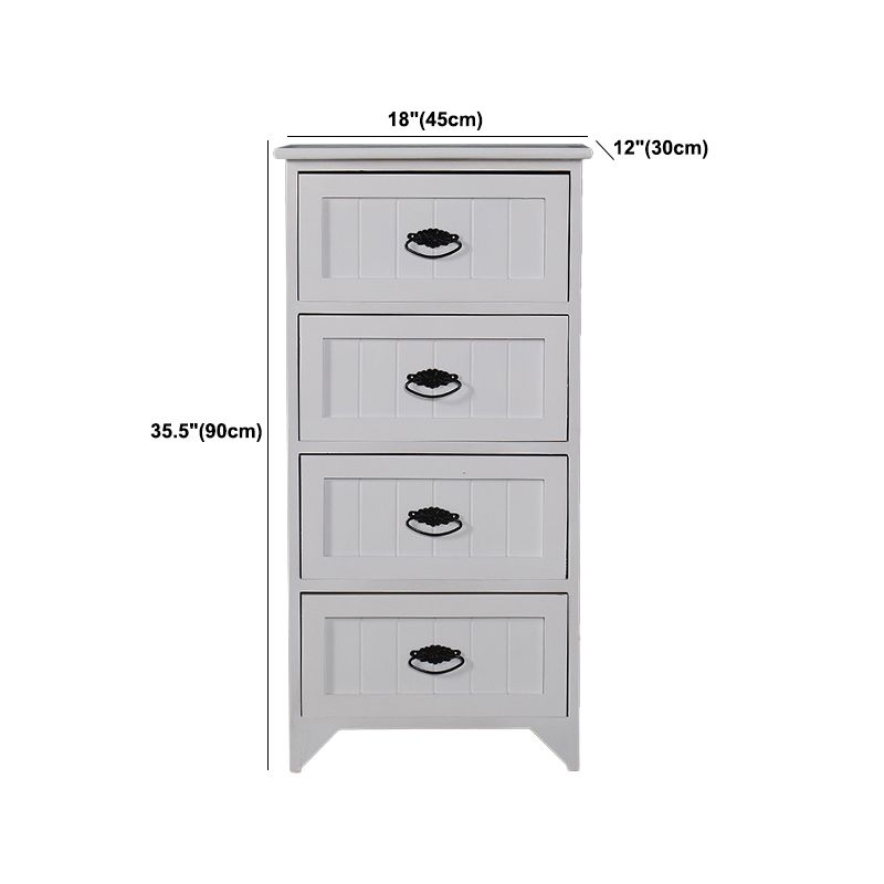 11.7-inch W Coastal Storage Chest Dresser Solid Wood Storage Chest
