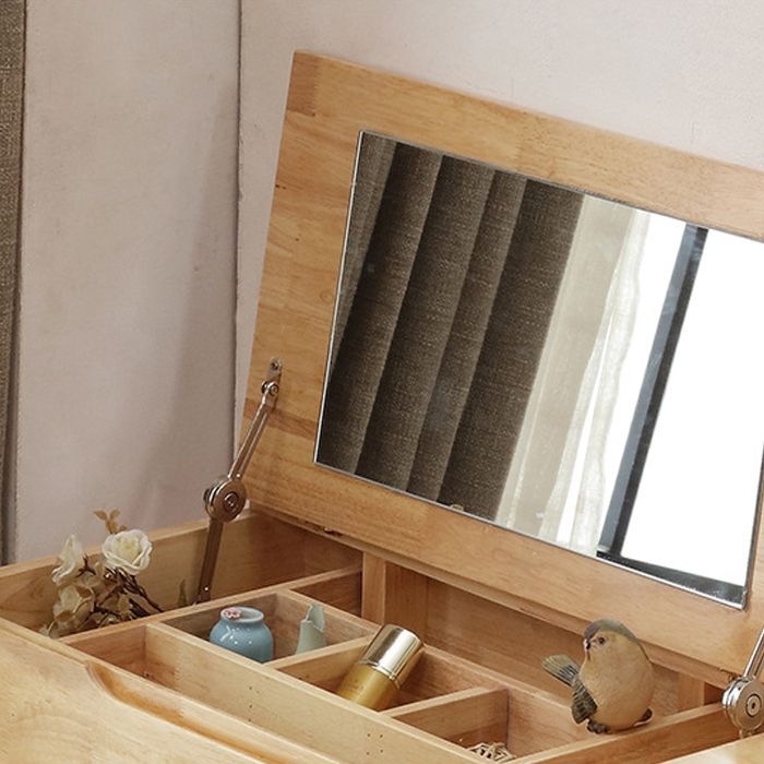 Scandinavian Make-up Vanity 17.71" Wide Vanity Tables with 1 Storage Drawer