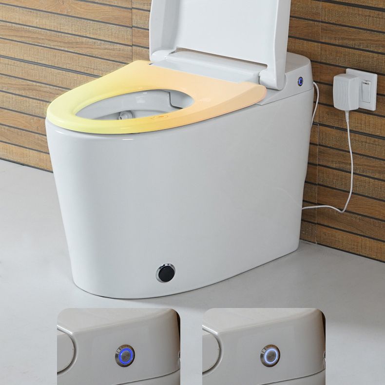 Siphon Jet Elongated Toilet Bowl Modern Flush Toilet With Seat for Bathroom