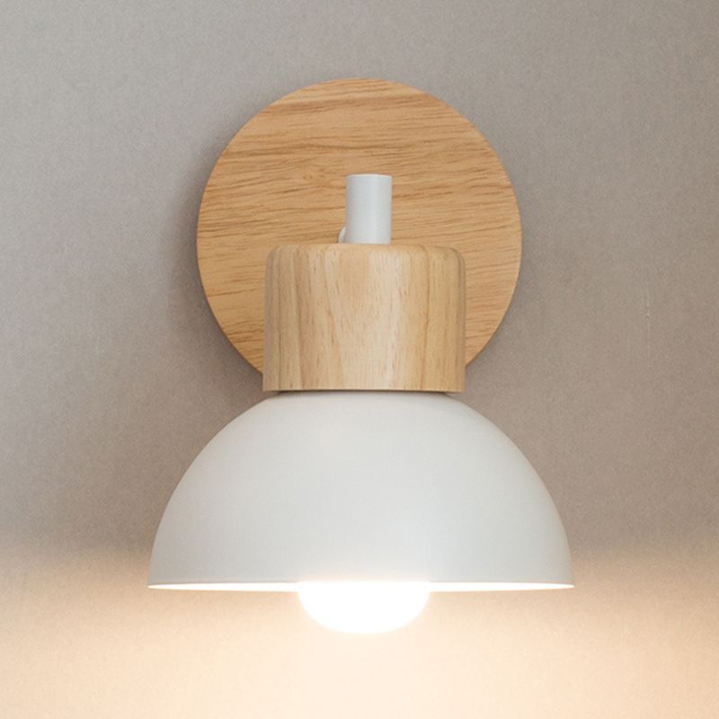 Modern Bowl Shape Wall Sconce Lights 1 Light Wall Light for Living Room