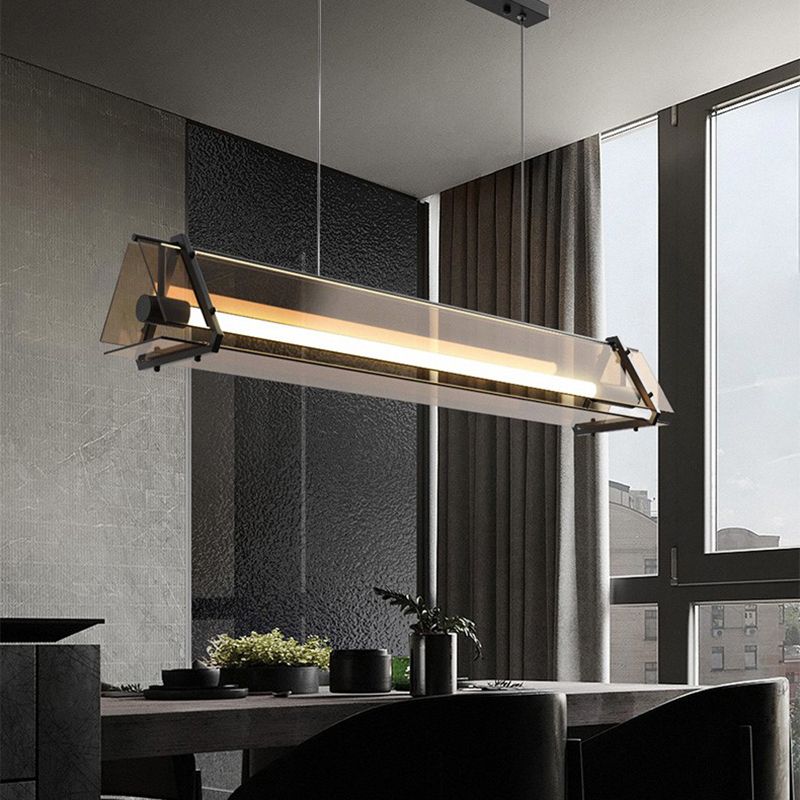 Glass Shade Hanging Island Lights Modern Island Lighting Ideas for Kitchen