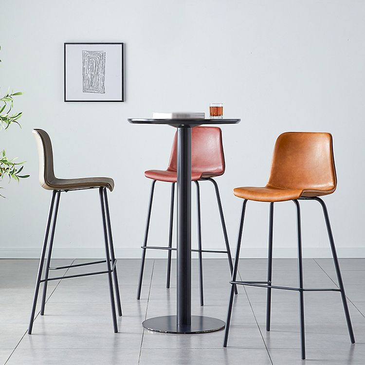 Tabouret élevé industriel en détresse rembourrée industrielle avec siège baquet