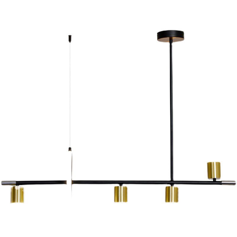 Cylinder Island Lighting Contemporary Metal Island Lighting Fixture for Kitchen