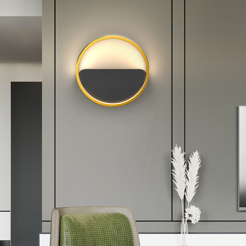 Modern Creative LED Wall Light Metal Acrylic Geometric Wall Lamp for Bedroom