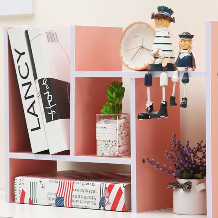 Modern Style 17.8"H Bookshelf Open Back Wood Bookcase for Home Office