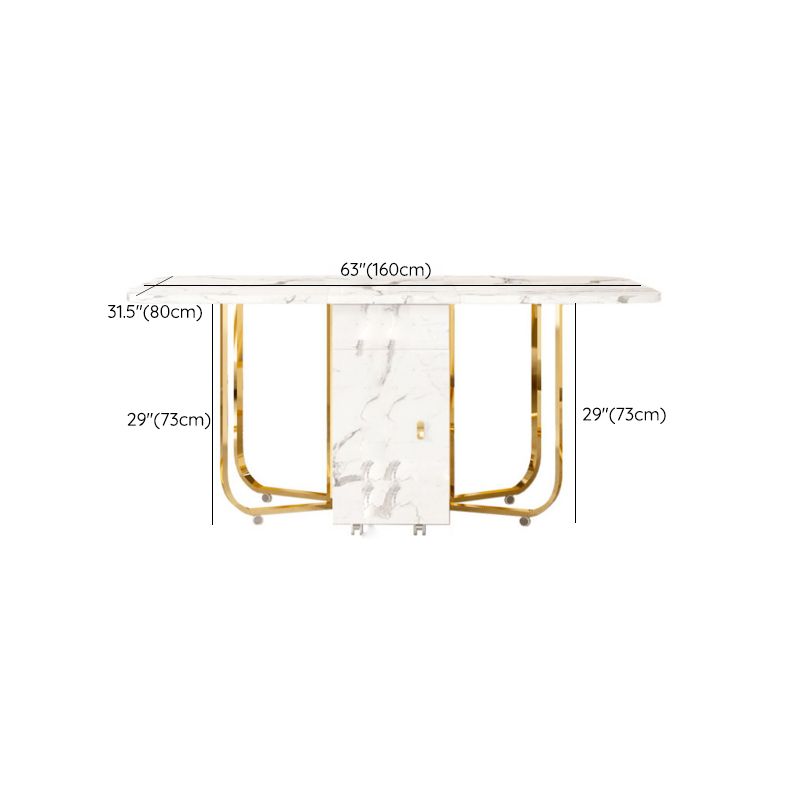 Extendable Dining Table Set 3/7 Pieces Dining Set for Kitchen