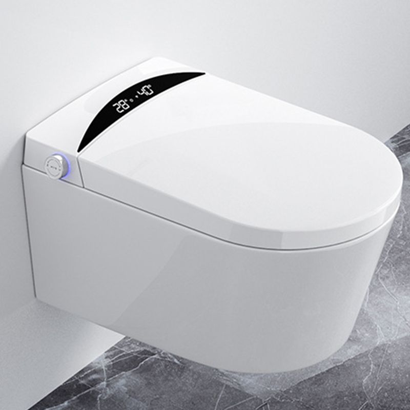 Modern Concealed Tank Toilet Skirted ABS Wall Mount Flush Toilet with Seat