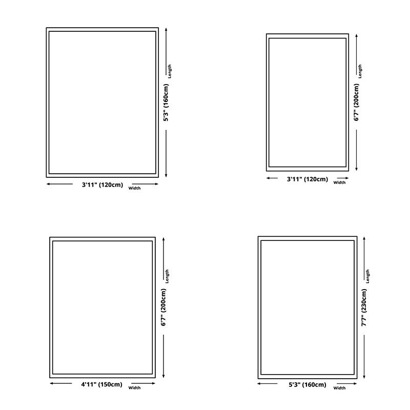 Casual Colorblock Rug Morandi Color Area Rug Polyester Easy Care Carpet for Living Room