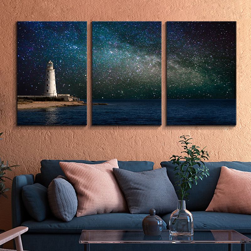 Astronomy Phenomena Wall Decor Modern Multi-Piece Bedroom Canvas Print, Multiple Size Options