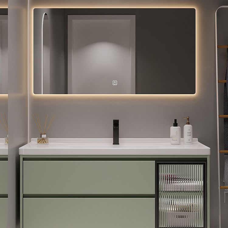 Contemporary Vanity Sink Wall-Mounted Bathroom Vanity Cabinet with Drawers
