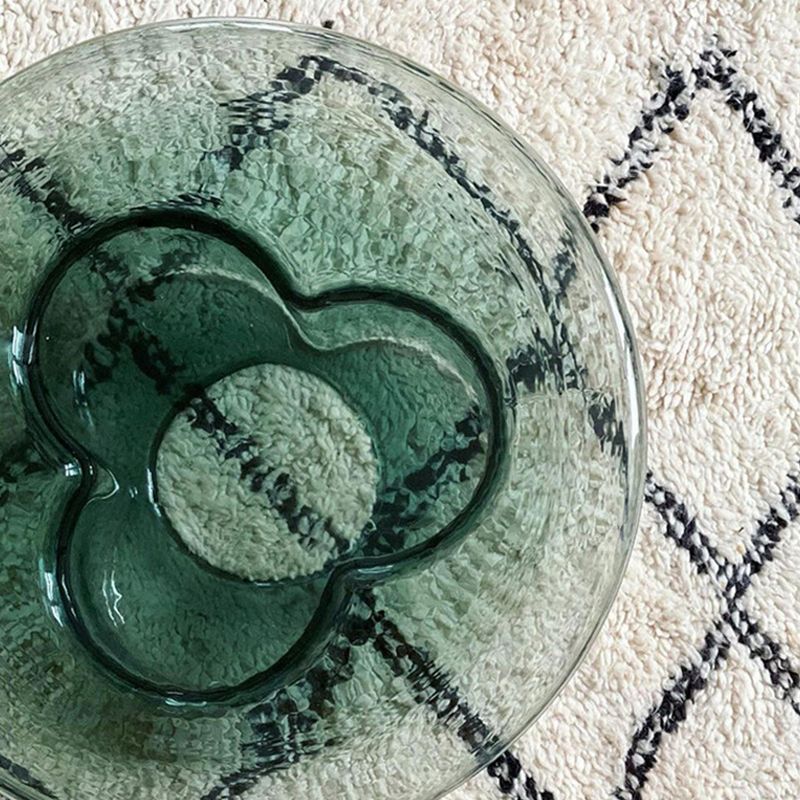 Contemporary Round Side Table Pedestal Clear Glass End Table