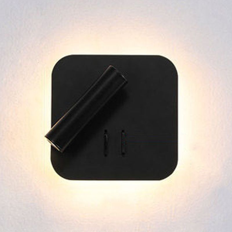 Modern Style Geometric Wall Sconces Metal 2 Lights Wall Mounted Reading Lights