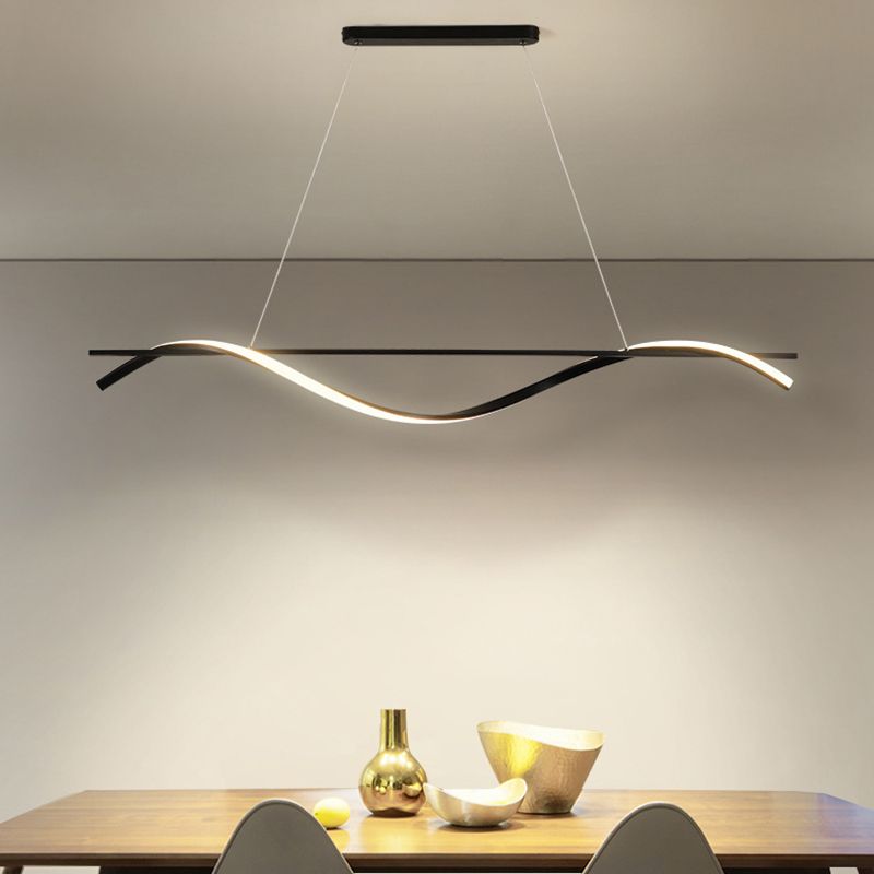 Modernism White/Black Kitchen Island Lighting Unique Ceiling Light for Bedroom