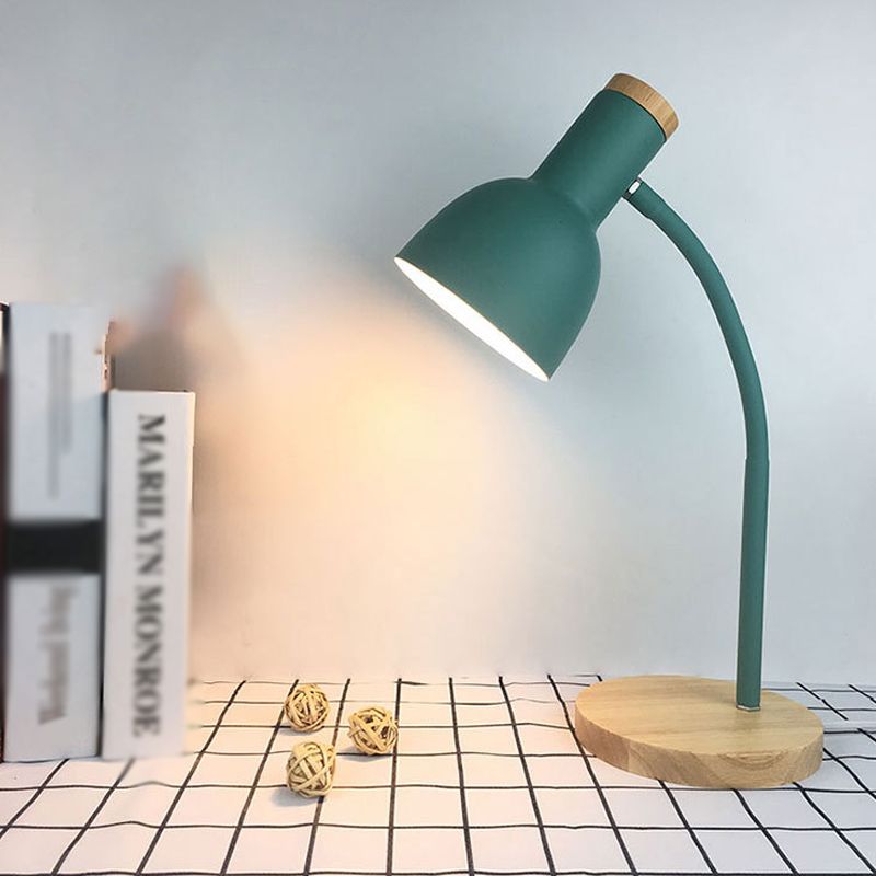 Bell Shape Table Lamp Modern Style Metal Single Light Table Light