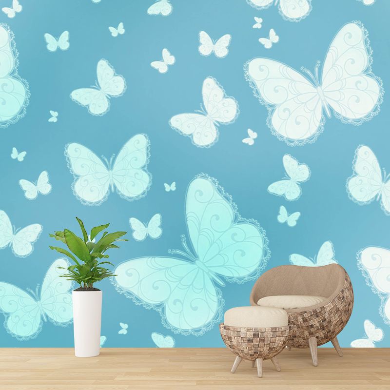 Environmental Illustration Mural Wallpaper Butterfly Indoor Wall Mural
