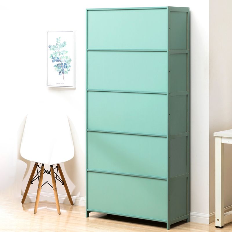 Zeitgenössischer Green Barrister Bücherregal Bambus Bücherregal für Heimbüro