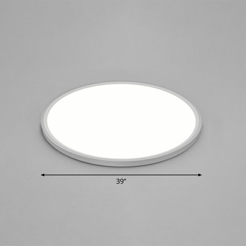 Apparecchio per montaggio a soffitto a LED ultrasottile Illuminazione da incasso in acrilico bianco stile semplice