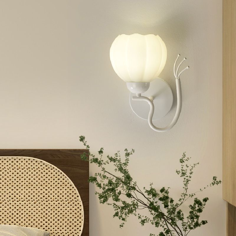 1/2-Light Modernism White Metallic Shaded LED Wall Mounted for Foyer