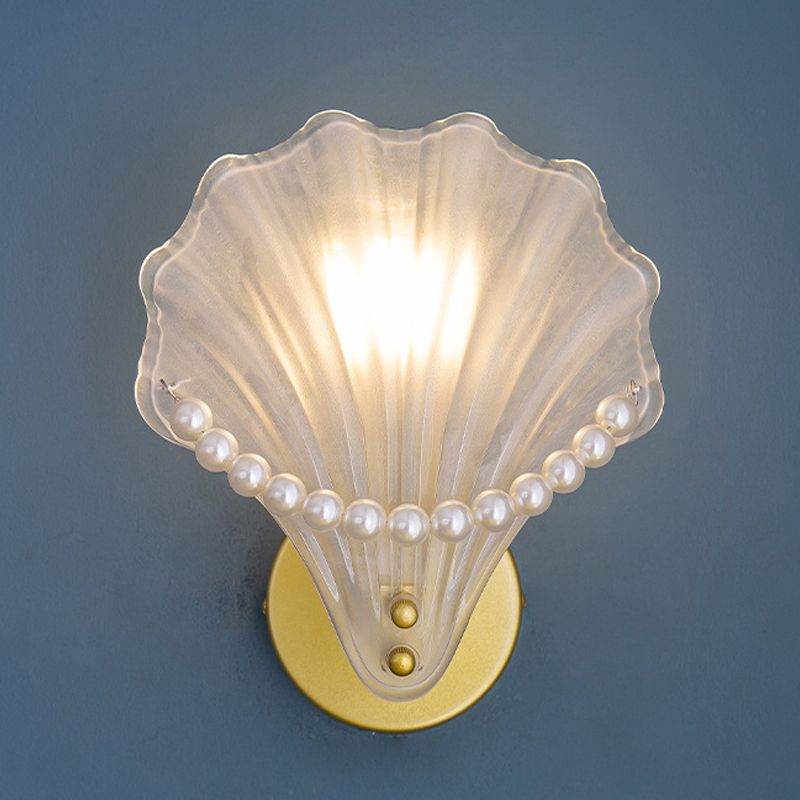 Single Golden Modern Bathroom Vanity Light Glass Bath Bar for Bathroom