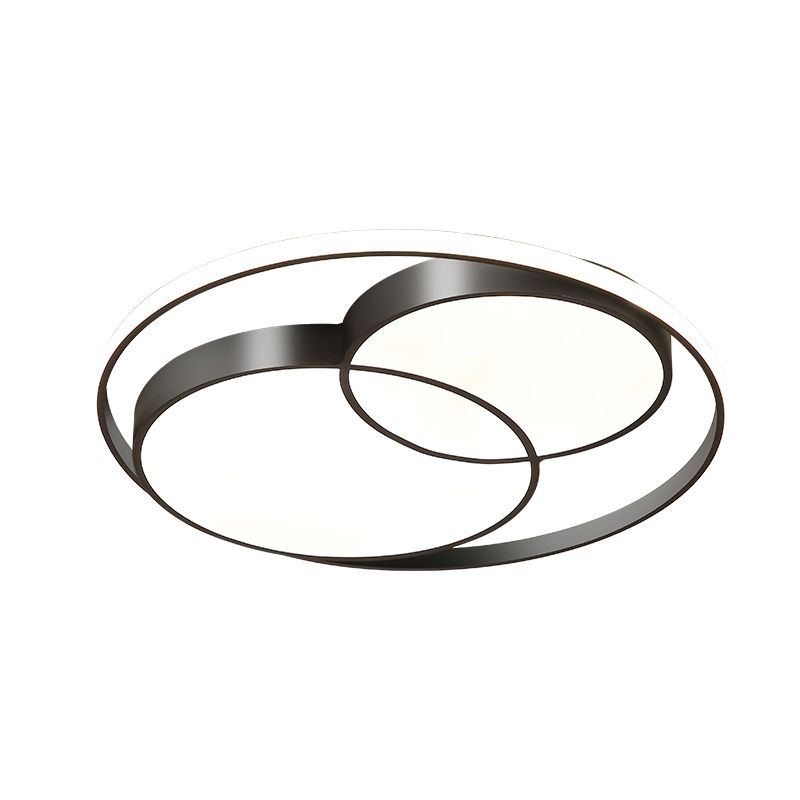 Nordic LED-Unterputz-Deckenleuchte, runde Unterputzbeleuchtung mit Acrylschirm