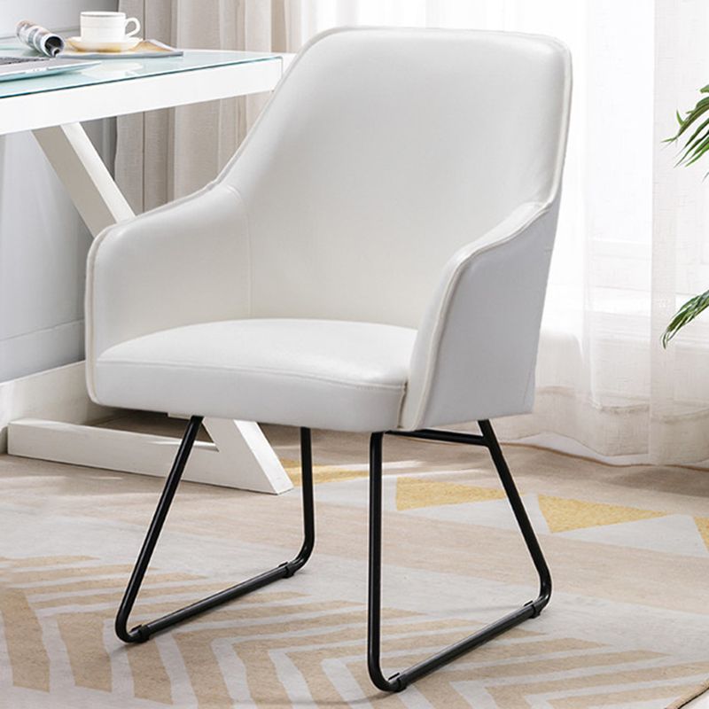 Faux Leather Arm Chair 22.44" L x 23.22" W x 32.67" H Accent Armchair for Living Room