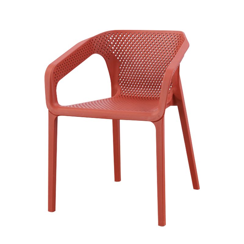 Sillas apilables de estilo moderno, sillones de comedor con patas de plástico para cocina