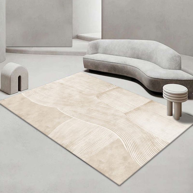 Alfombra de alfombra de alfombra de alfombra simple marrón simple alfombra resistente a las manchas para la decoración del hogar