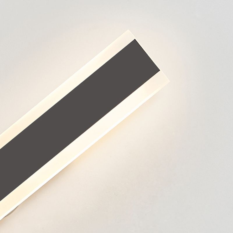 Linear Wall Lighting Modern Metal 1 Light Rustic Wall Sconces in Black