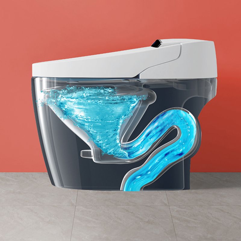 Contemporary Floor Mounted Toilet Indoor One Piece Toilet Bowl