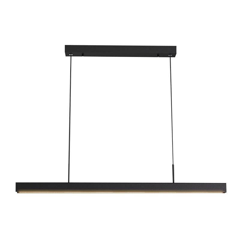 Rectangular Shape Island Pendant Modern Style Metal 1 Lights Island Lighting for Bedroom