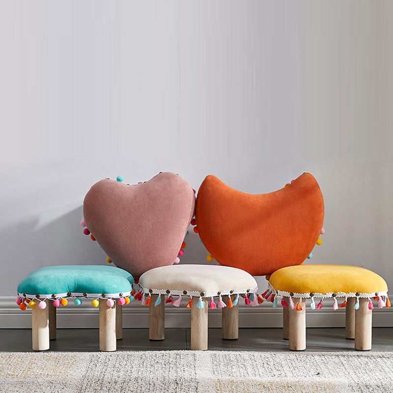 Orange Modern Standard Cotton Tear Resistant Standard for Living Room