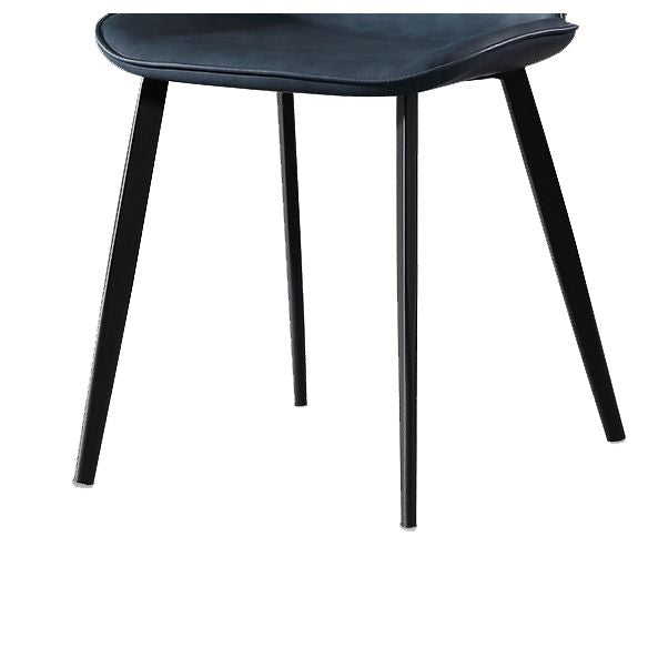 Contemporary Kitchen Dining Side Chair Wingback Armless Chair