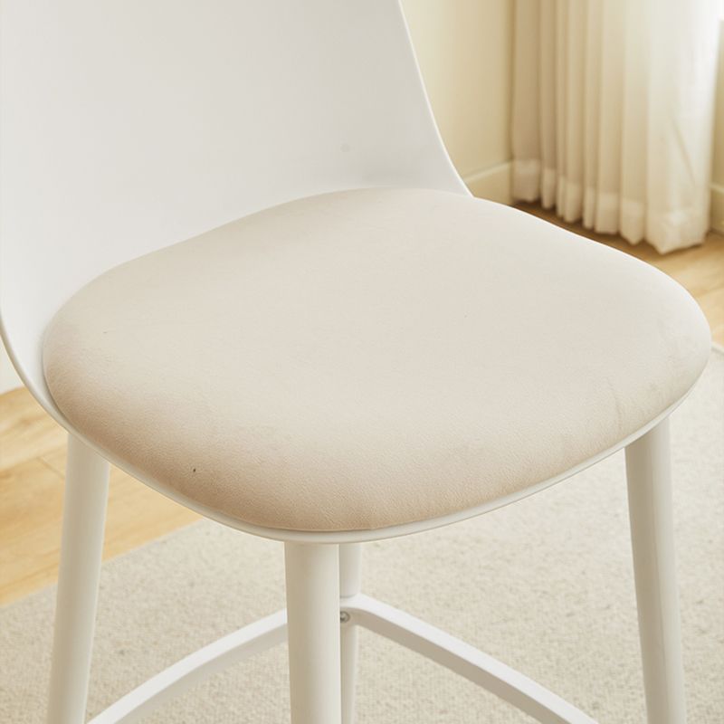 Modern Style Bar Stool Backrest Plastic Bar Stools for Dining Room