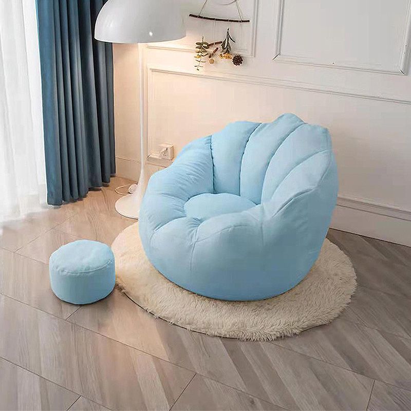 31.49" L x 31.49" W x 27.55" H Linen Accent Chair Washable Papasan Chair