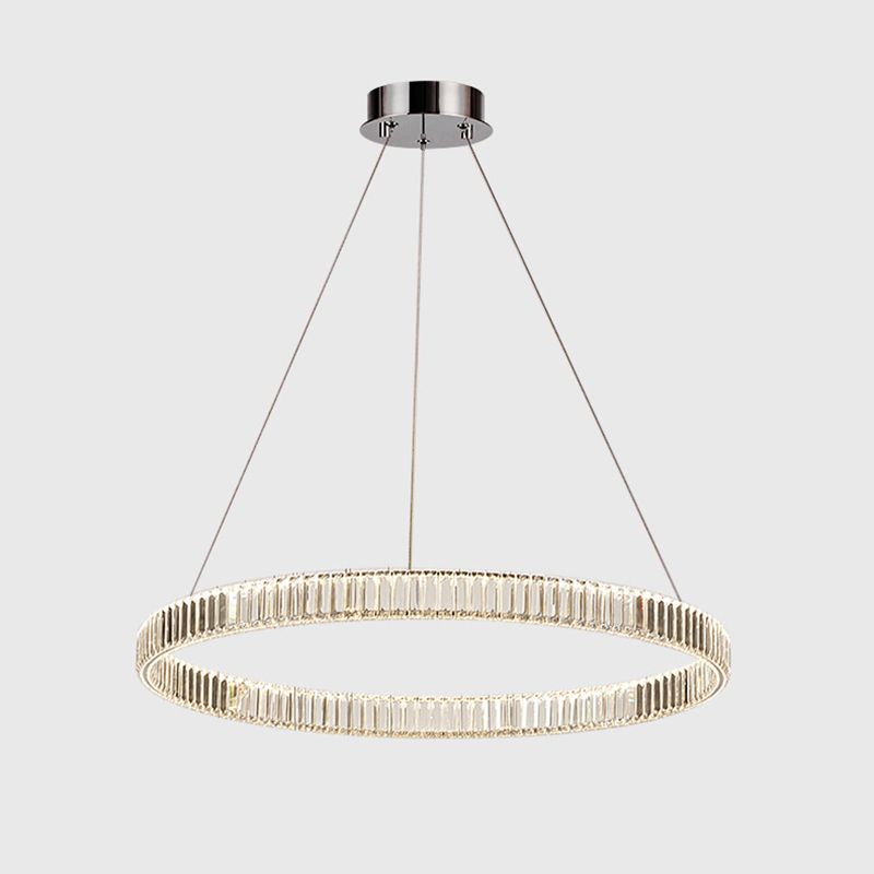 Modern Light Luxury Crystal Style LED Pendant Chandelier Light for Living Room Dining Room Hotel
