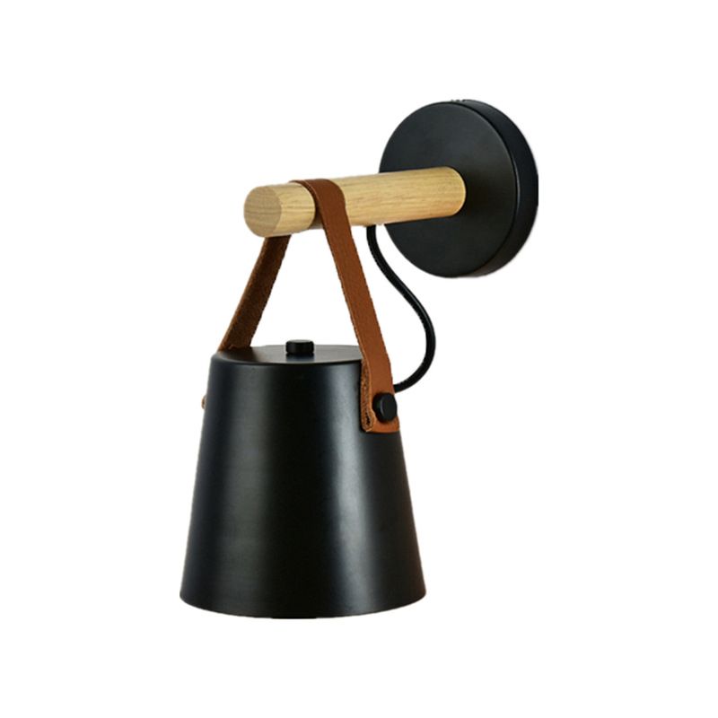 Metal Geometric Shape Wall Lights Industrial 1-Light Wall Light Sconce