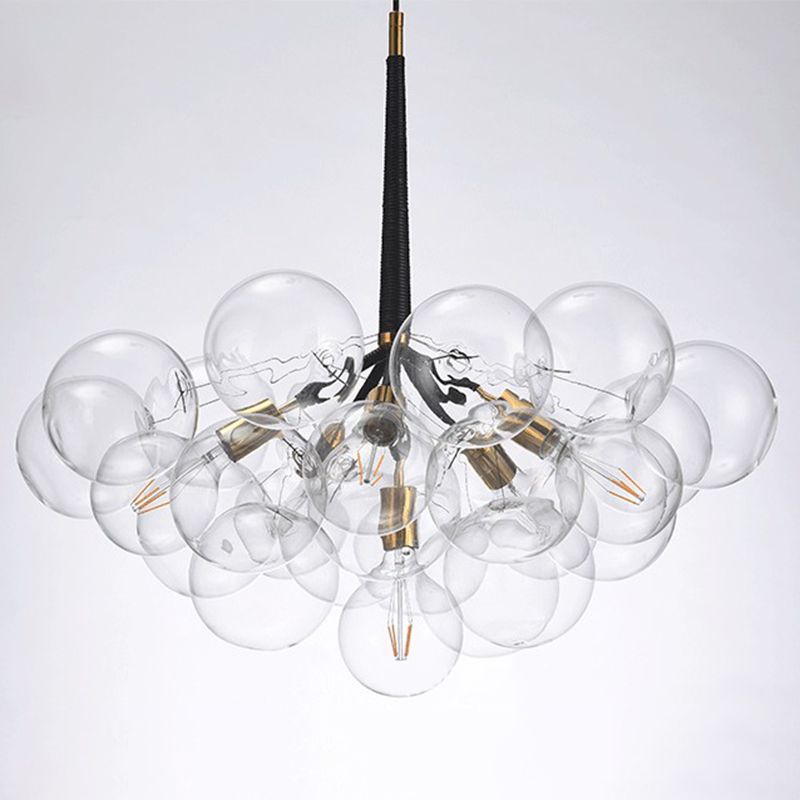 Bubbles Glass Pendant Lighting Fixture Minimalist Style Chandelier Pendant Light