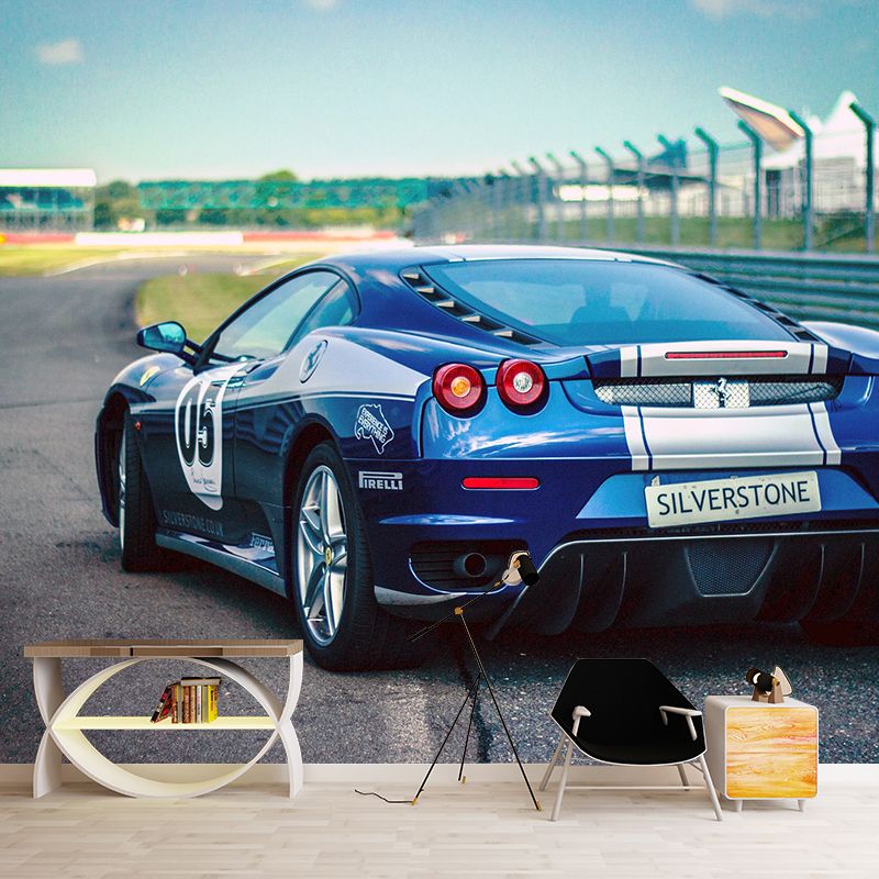 Creative Car Photography Mural Stain Resistant for Living Room and Bedroom Wall Decor