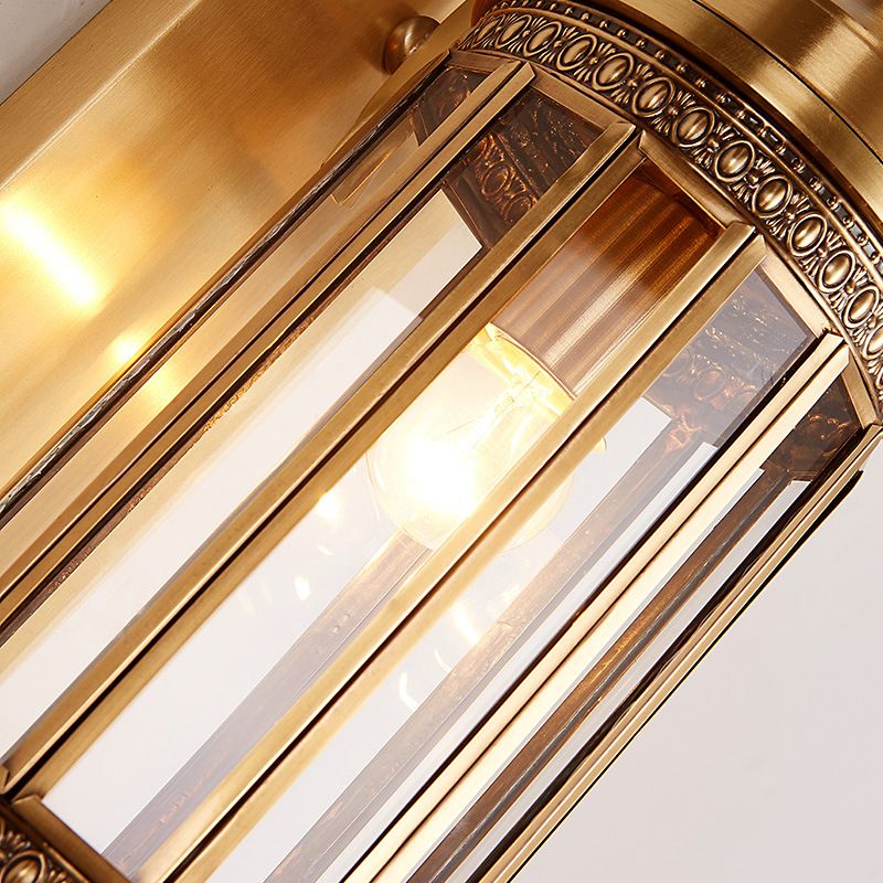 Cilindro de metal de metal tradicionalismo 1/3 bombas de entrada de luz de luz en latón, 6.5 "/10" de ancho