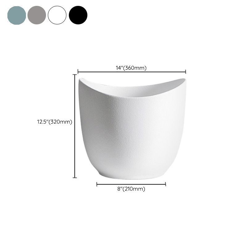 Modern Vessel Sink Round Porcelain with Pop-Up Drain Vessel Bathroom Sink