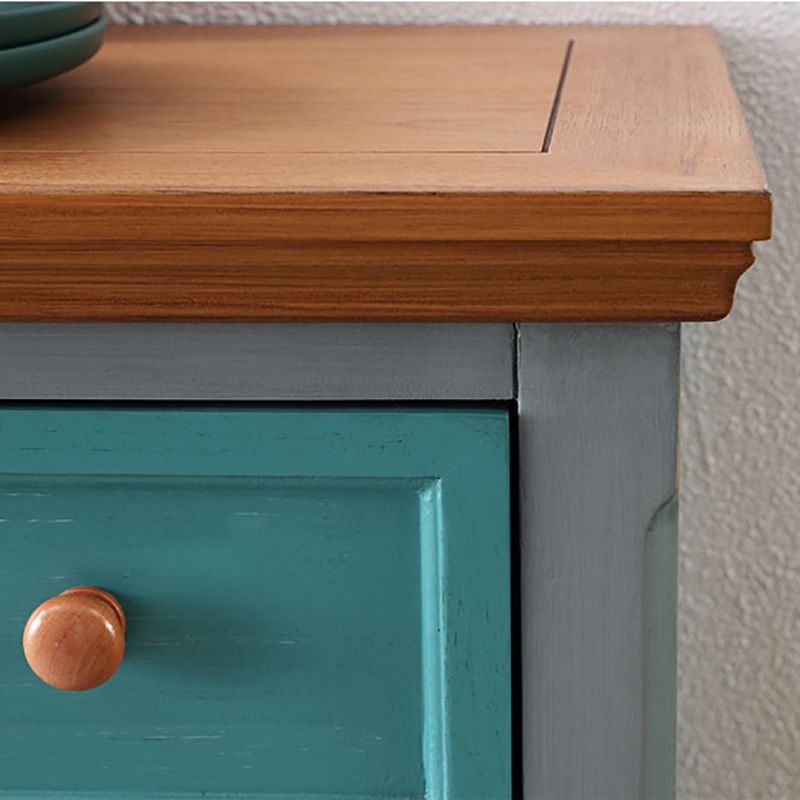 Traditional Solid Wood Chest Bedroom Storage Chest with Multi Drawers