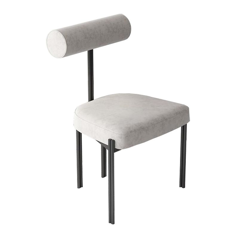 Industrial Style 19.68" Wide Fixed Back Sponge Armless Chair