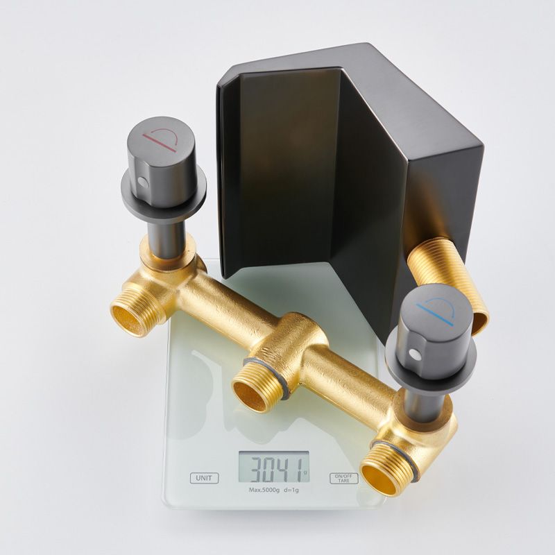Modern Roman Bathtub Faucet Two Handle Copper Roman Tub Faucet Set