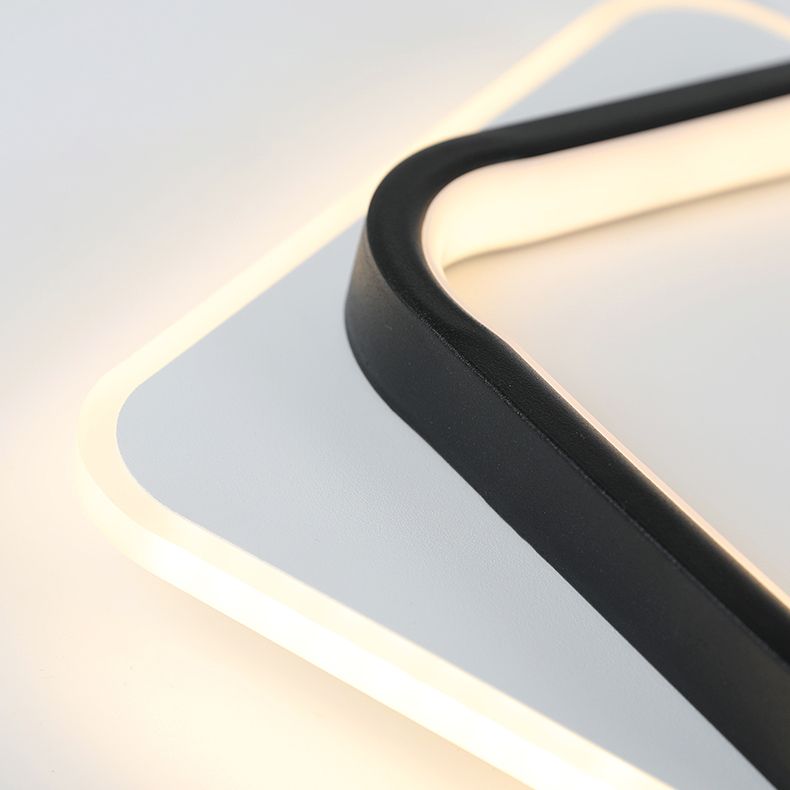 Lámpara de techo LED geométrica Lámpara de montaje empotrada simple y moderna para pasillo