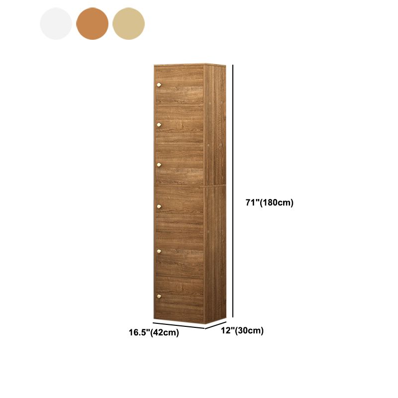 11.8-inch Wide Bookshelf Contemporary Closed Back Bookcase for Bedroom