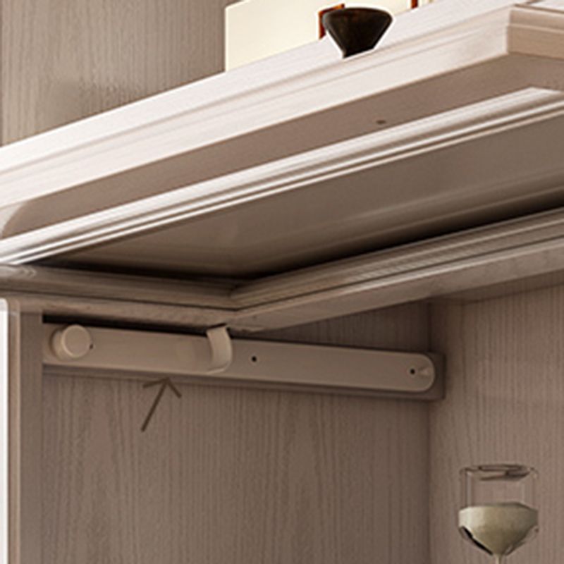 White Closed Back Shelf Bookcase Cabinets Included for Home Office